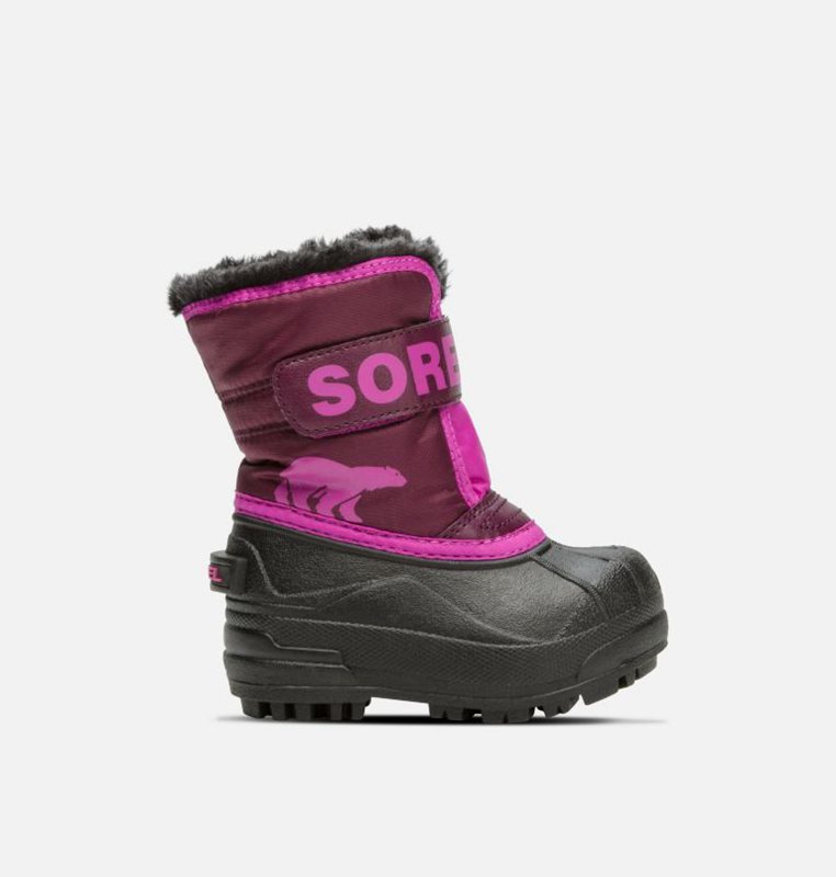 Sorel Çocuk Toddler Commander™ - Kar Botu Mor/Pembe/Siyah - 097-WCAUYM